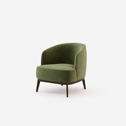 One Seater Sofa Wing Chair for Living Room | 1 Seater Sofa Chair | Arm/Back Rest ChairCushion | Green,