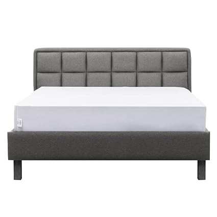 Solid Wood Bed Without Storage (78x60 inches, Omega Grey)