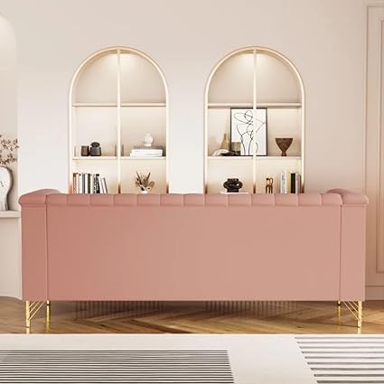 Modern Classic Light Pink Sofa Set for Living Room