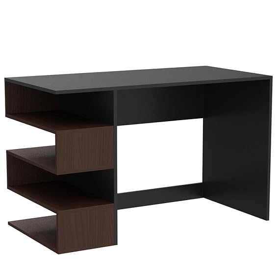 MDF Study Desk(Walnut Finish,Brown)