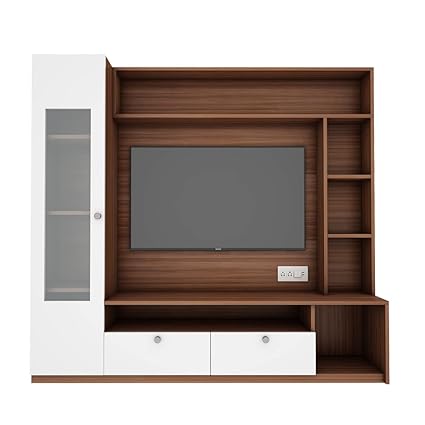 TV Unit | Walnut Frosty White | Up to 55 inch TV