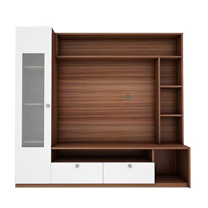 TV Unit | Walnut Frosty White | Up to 55 inch TV