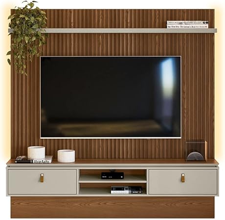 TV Panel with LED Strips Kit for 75-Inch TV, Freijo/Off White