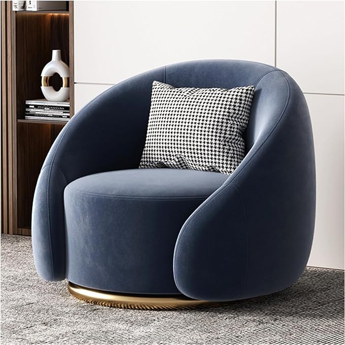 Sofa Chair for Nursery, Living Room, Hotel, Bedroom, Office, Lounge, Hotel Office, 36" W Modern Upholstered Accent Arm Chairs Upholstered,Blue