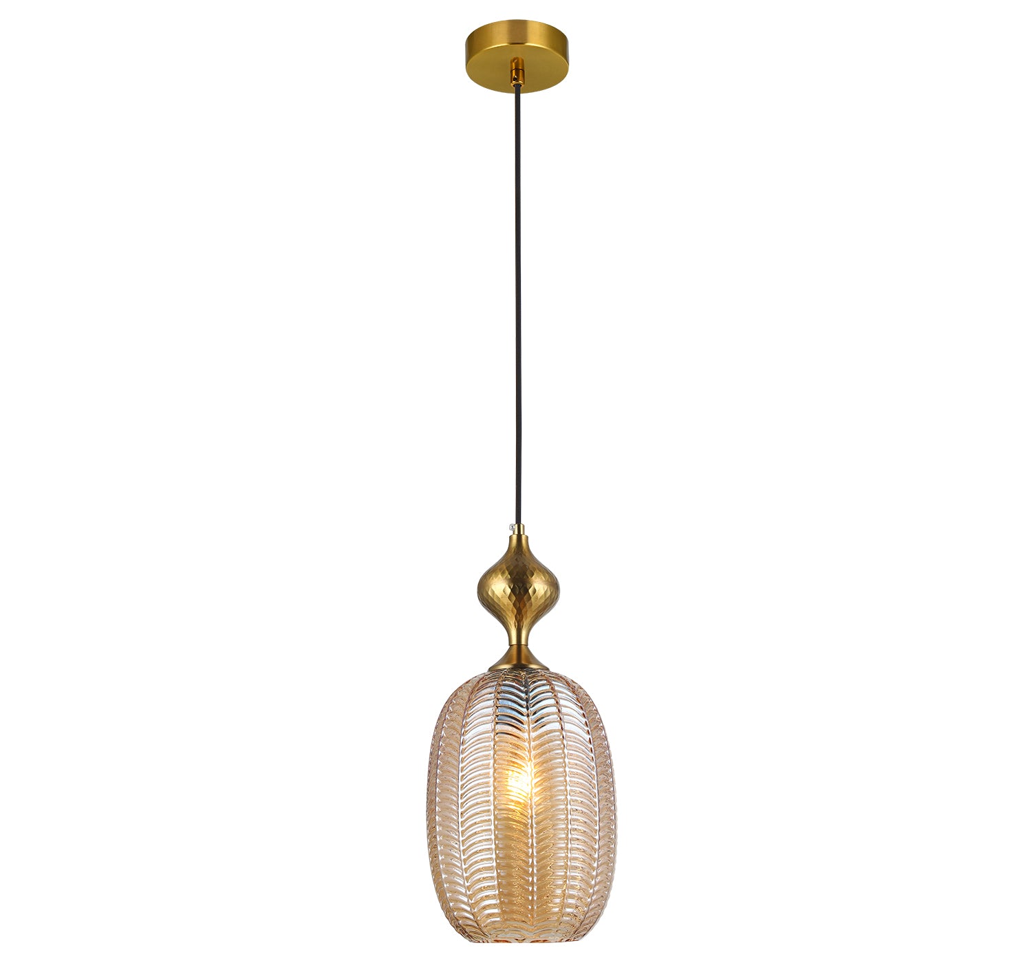 Amber Glow Hanging Light