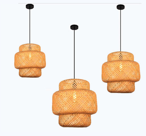 Caneweave Luminary Hanging Light