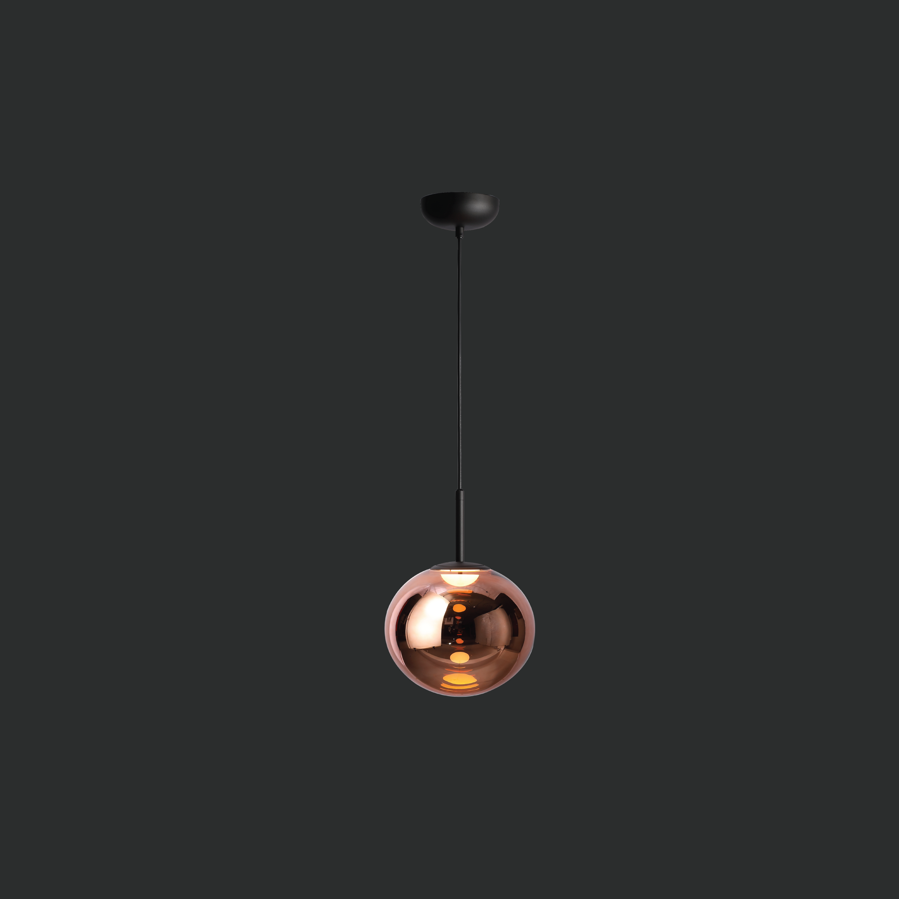 Brown Coloured Glass Light