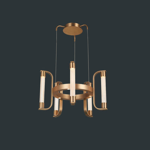 Chandelier Lights Matt Gold Finish