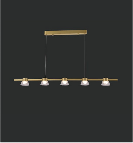 Chandelier Light Matte Gold